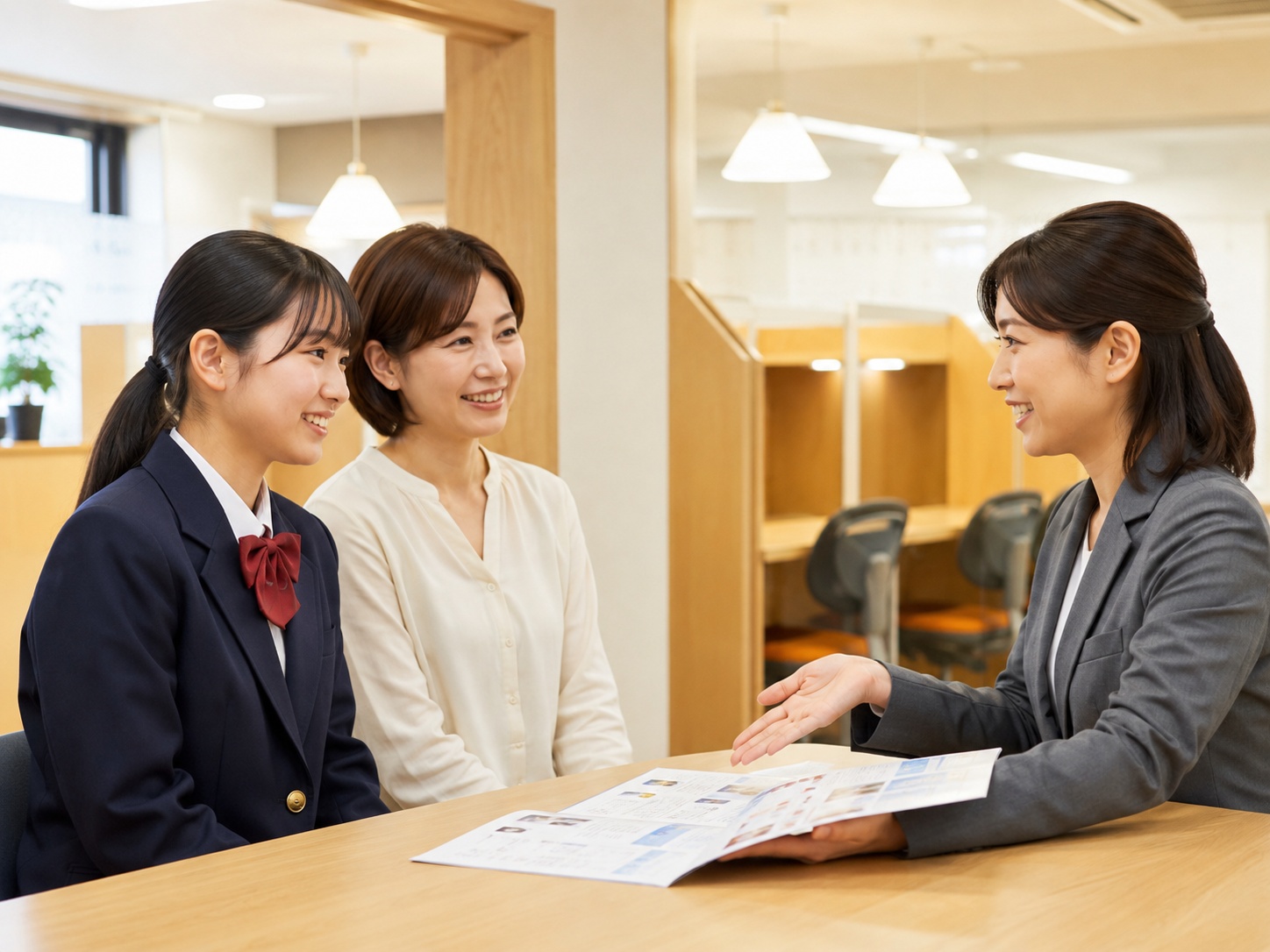 保護者も安心できる会員制自習室の入口と設備